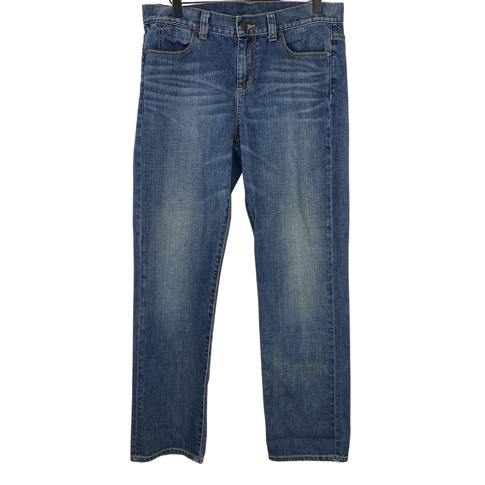 Talbots Jeans Womens 8/29 Blue Boyfriend Straight Leg Denim Classic 100% Cotton